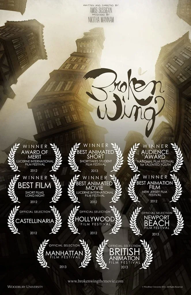 Broken Wing – Animation Film Scoring 1 Broken Wing Animated Short Film Poster