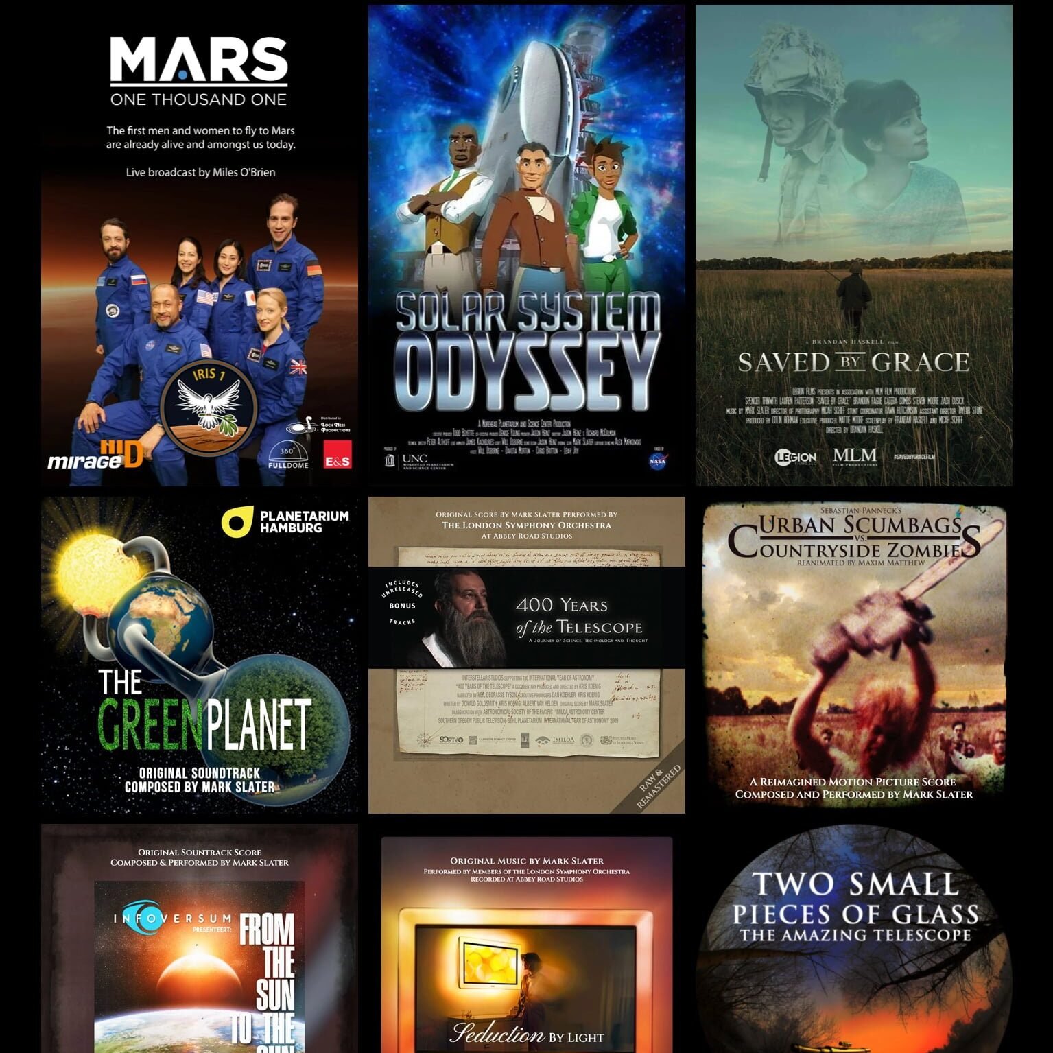 Mark Slater Recent Film Projects