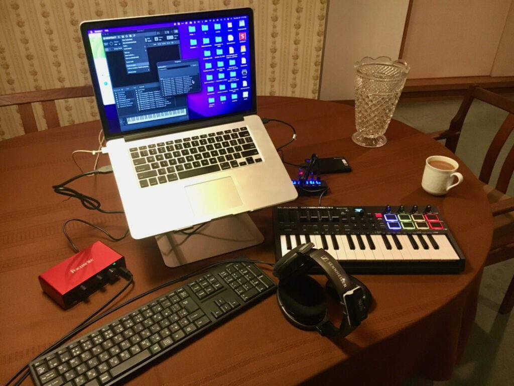 Mobile music composition laptop version