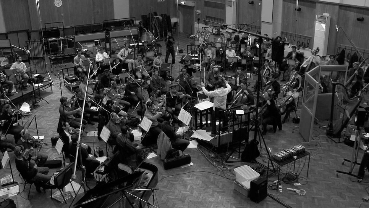 Mark Slater at Abbey Road with the London Symphony Orchestra