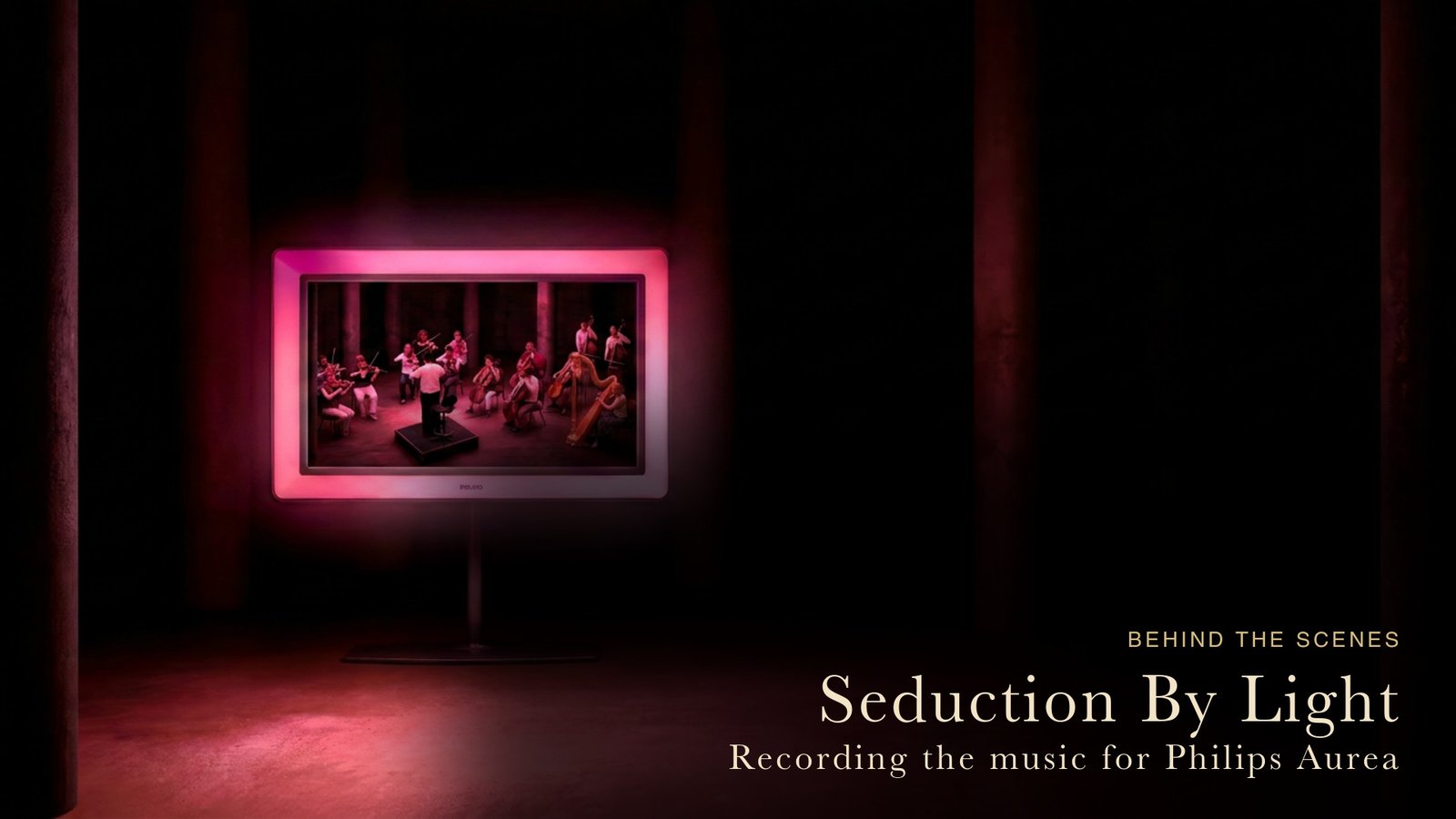 Abbey Road recording session for the Philips Aurea commercial