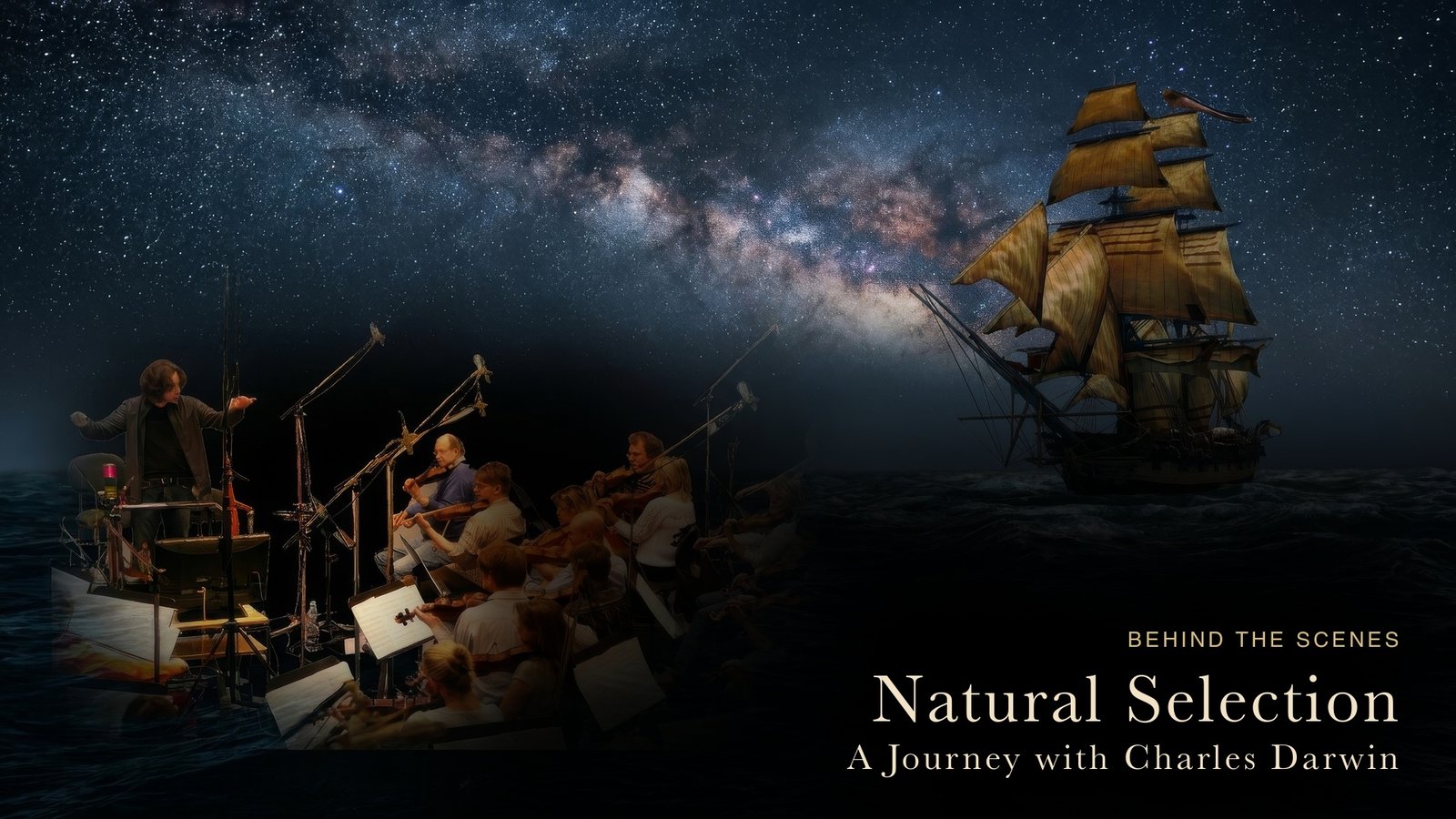 Natural Selection
— HMS Beagle and Mark Slater in the recording studio with the Budapest Film Orchestra