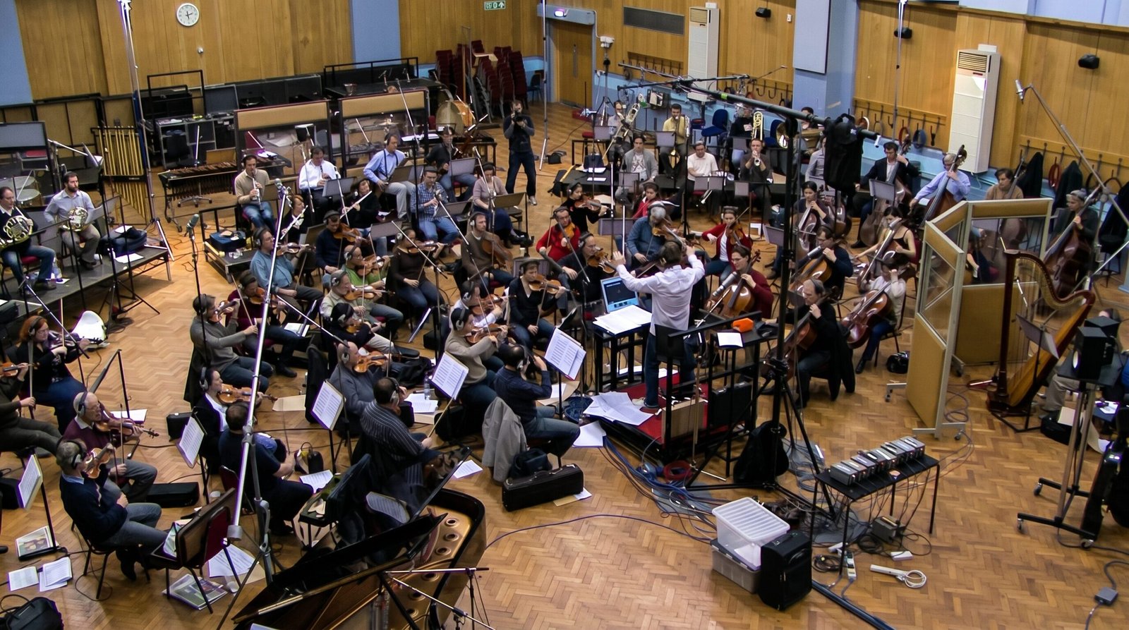 Mark Slater - Composer, Technologist, Storyteller 4 Orchestra recording session for 400 Years of the Telescope