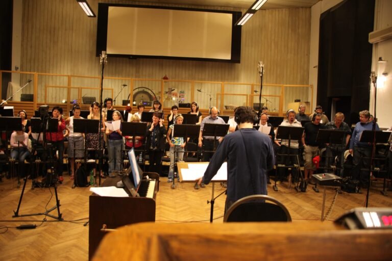 Mark Slater conducting the choir