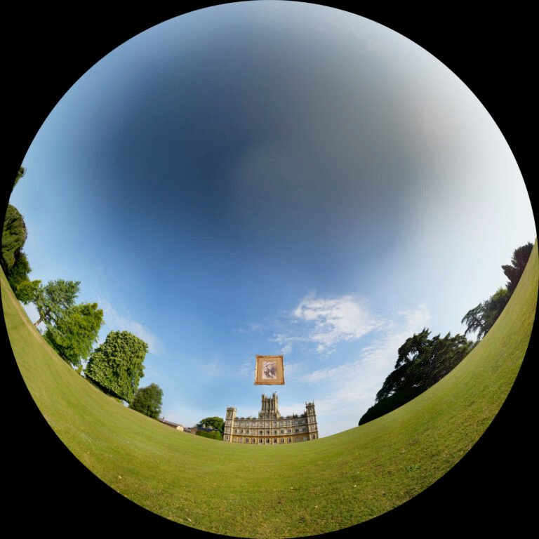 Fulldome master: a country house and its grounds, from the King Tut trailer
