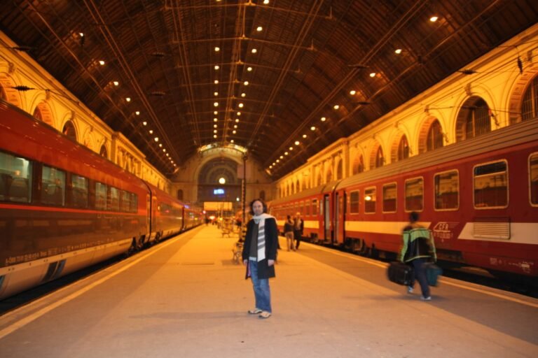 Arrival at Budapest Keleti station