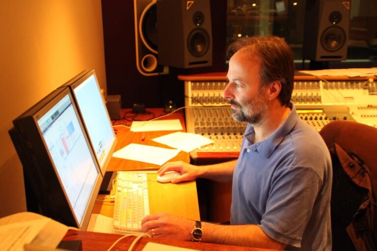 Mixing engineer Gerry O'Riordan at Kore Studios