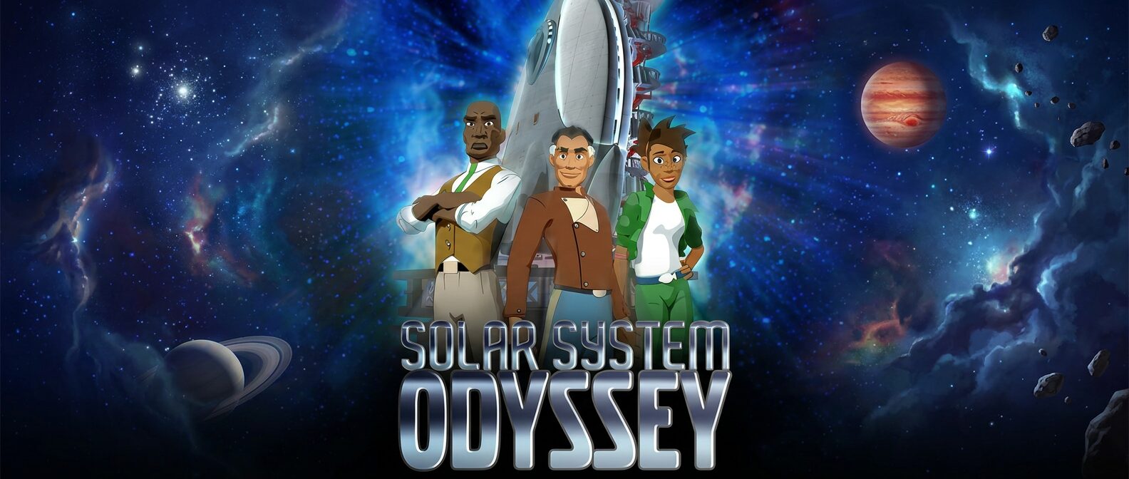 Solar System Odyssey - anime-styled scene from the fulldome show