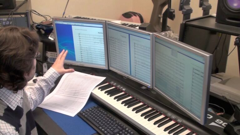 Composing in the studio