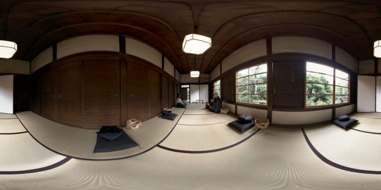 A tatami-room interior — 360 panorama, from Tokyo Origami