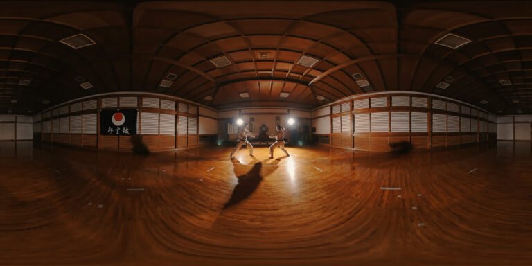A tatami hall — 360 panorama, from Tokyo Origami