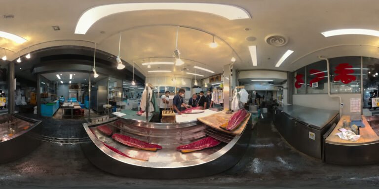 A market interior — 360 panorama, from Tokyo Origami