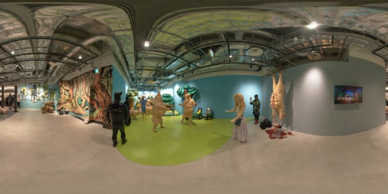 An animation and games exhibit — 360 panorama, from Tokyo Origami
